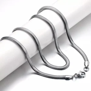 5mm Silver Snake Neck Chain