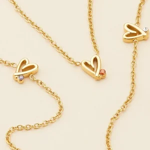 Doodle Heart with birthstone