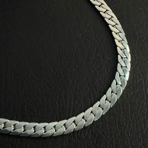 Alternative view of 7mm Silver Italian Curb Link Neck Chain